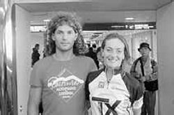 Con il marito Gerardo che l’ha accompagnata insieme alla cognata Sara