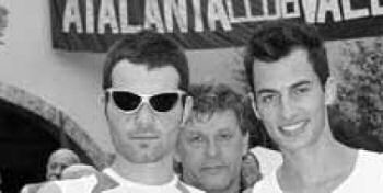 Mattia Lanfranchi con lo sfidante Luca Lanfranchi