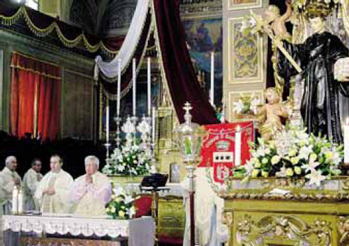 Monsignor Maurizio Malvestiti presiede la Concelebrazione eucaristica