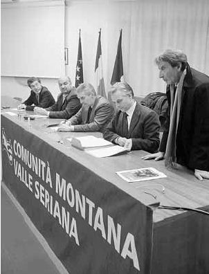 I rappresentanti di Imprese & Territorio all’incontro