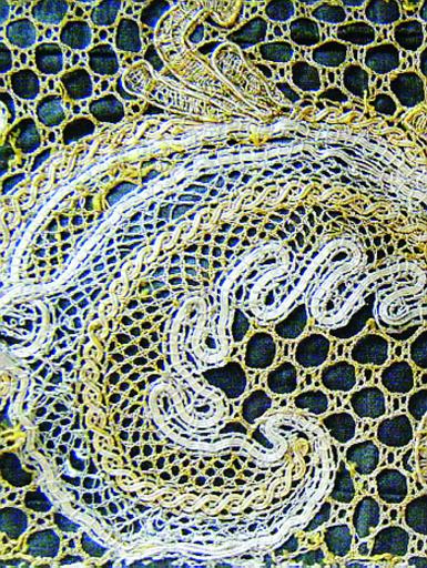 Tramezzo, filato d'oro e d'argento (Francia, metà secolo XVII)