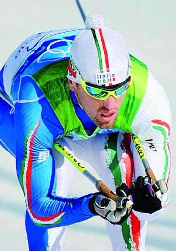 L'azzurro Fabio Pasini, primo senior