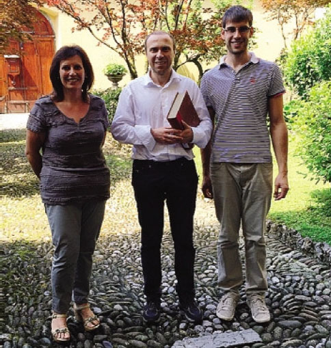 Da sinistra, Dolores Torri, Michelangelo La Luna e Daniele Bacuzzi