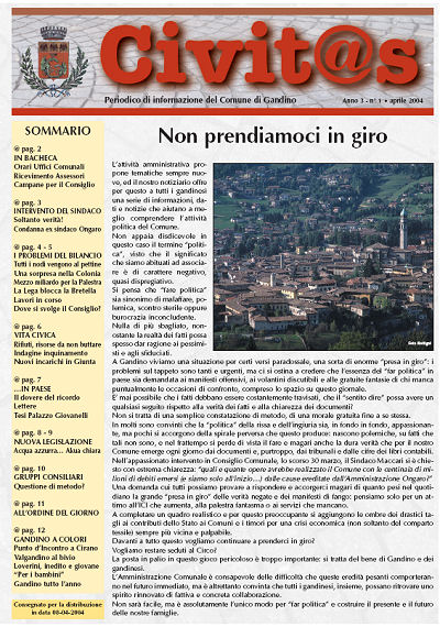 Copertina di Aprile 2004
