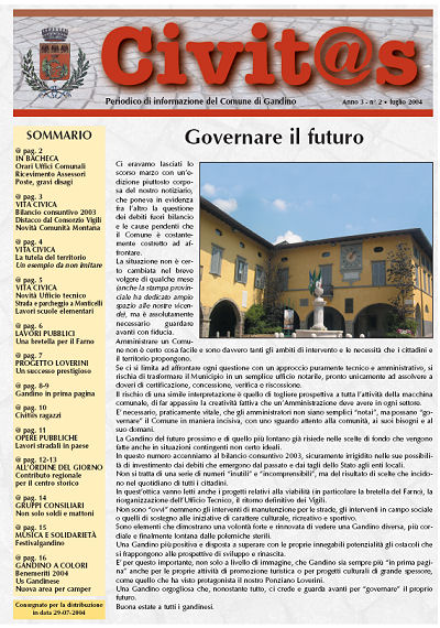 Copertina di Luglio 2004