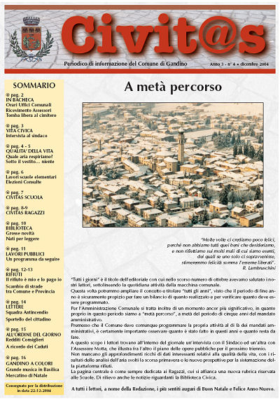 Copertina di Dicembre 2004