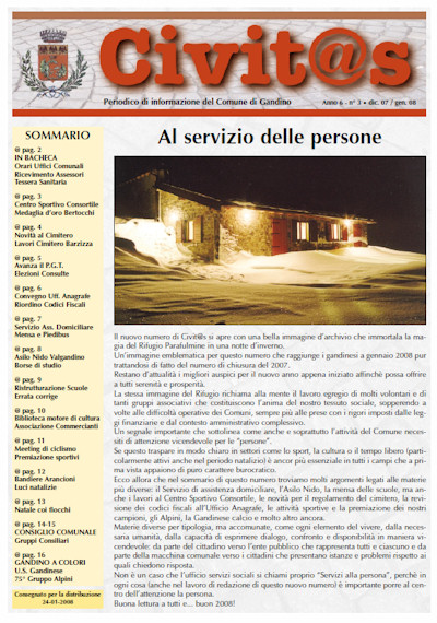 Copertina di Gennaio 2008