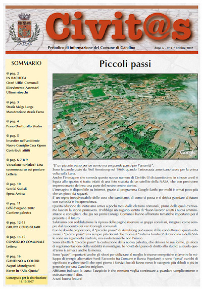 Copertina di Ottobre 2007