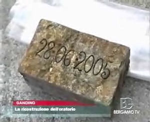 Posa della prima pietra dell'Oratorio di Gandino