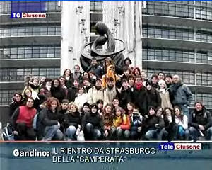 Il rientro da Strasburgo della "Camperata"