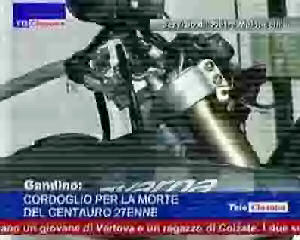 Cordoglio per la morte del centauro ventisettenne