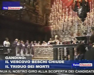 Il Vescovo Beschi alla chiusura del Triduo dei morti