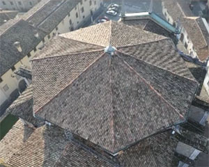 A nuovo la copertura della cupola della Basilica
