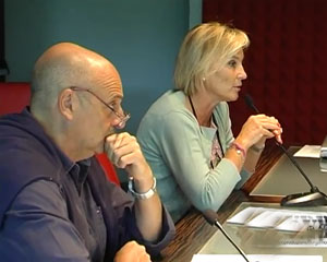 Olga Zambaiti Radici e Paolo Brosio a Gandino