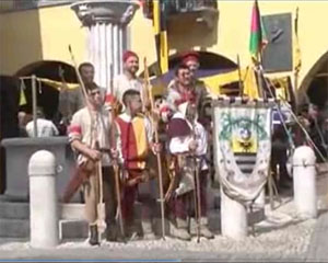 Arcieri nel centro storico