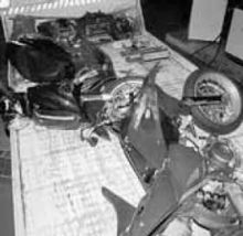 Le moto dello scontro di Casnigo