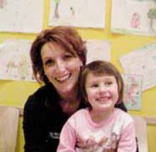 Elsa Moretti con Beatrice, giovane cliente