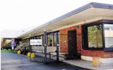 L’ingresso alla sede storica di Albino del Cotonificio Albini