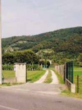 La strada che conduce al luogo dell’infortunio