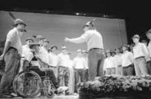 Un momento dell’esibizione al Loverini