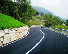 La nuova strada che porta al monte Farno bypassando Barzizza