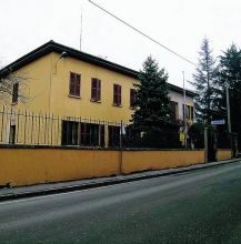 La caserma dei carabinieri a Gandino