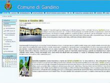 La home page del sito del Comune