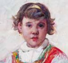 Il ritratto della piccola Romana Castelli di Pietro Servalli