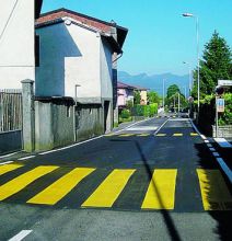 I dossi sistemati in via Agro