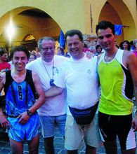 Da sinistra Maccari, Bonazzi, Conti e il vincitore Lanfranchi