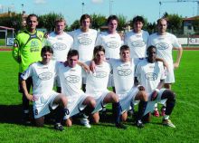 Per il Valcalepio, in una foto d'archivio, è finalmente giunta la prima vittoria stagionale sul campo di casa
