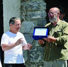 Un momento della cerimonia 