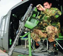 La postazione del mitragliere, chiamata «il canile» per la sua scomodità
