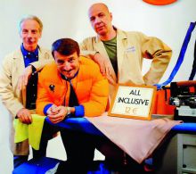 Il trio comico protagonista dello spot di Wind