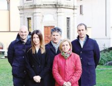 Da sinistra, Amos Servalli, Nicol Nodari, Renato Nodari, Anna Moro, Luca Bertocchi