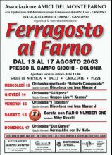 La locandina con il programma completo