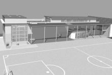 Ricostruzione virtuale (interno) di come sarà il nuovo Oratorio